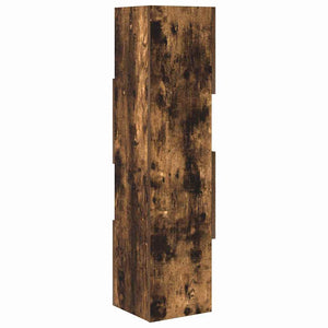 vidaXL Meuble d'angle Chêne fumé 25,5x25x102 cm Bois d'ingénierie