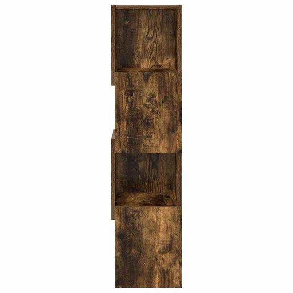 vidaXL Meuble d'angle Chêne fumé 25,5x25x102 cm Bois d'ingénierie