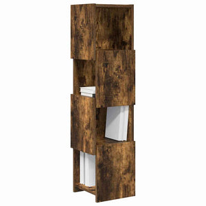 vidaXL Meuble d'angle Chêne fumé 25,5x25x102 cm Bois d'ingénierie