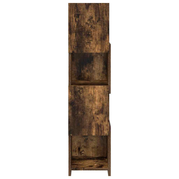 vidaXL Meuble d'angle Chêne fumé 25,5x25x102 cm Bois d'ingénierie