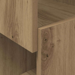 vidaXL Meuble d'angle chêne artisan 25,5x25x102 cm en bois d'ingénierie