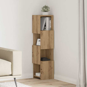 vidaXL Meuble d'angle chêne artisan 25,5x25x102 cm en bois d'ingénierie