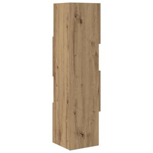 vidaXL Meuble d'angle chêne artisan 25,5x25x102 cm en bois d'ingénierie