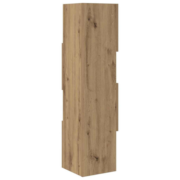 vidaXL Meuble d'angle chêne artisan 25,5x25x102 cm en bois d'ingénierie