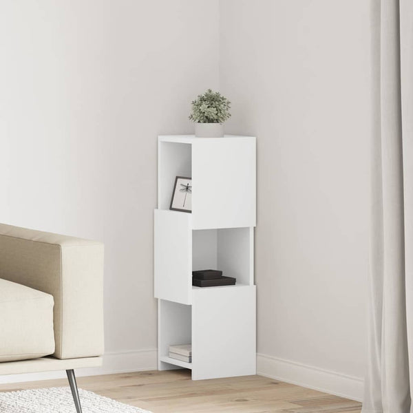 vidaXL Armoire d'angle 25,5x25x80 cm Bois d'ingénierie