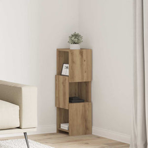 vidaXL Meuble d'angle Chêne Artisan 25,5x25x80 cm Bois d'ingénierie
