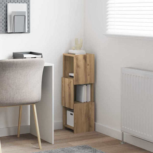 vidaXL Meuble d'angle Chêne Artisan 25,5x25x80 cm Bois d'ingénierie