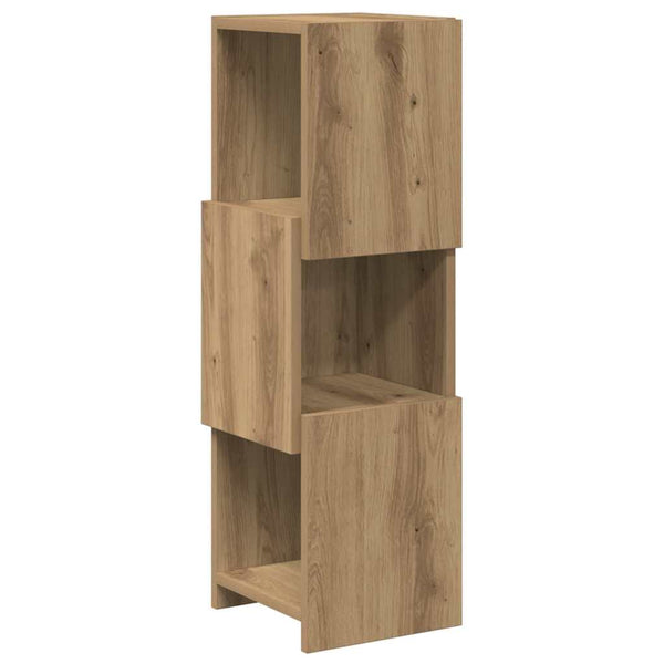 vidaXL Meuble d'angle Chêne Artisan 25,5x25x80 cm Bois d'ingénierie
