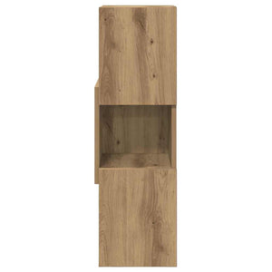 vidaXL Meuble d'angle Chêne Artisan 25,5x25x80 cm Bois d'ingénierie