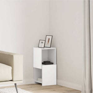 vidaXL Armoire d'angle 25,5x25x55 cm Bois d'ingénierie