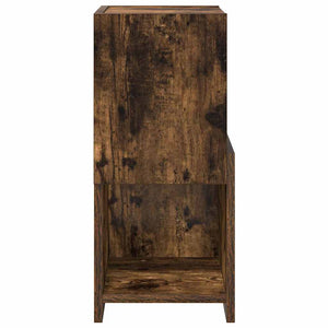 vidaXL Meuble d'angle Chêne fumé 25,5x25x55 cm Bois d'ingénierie