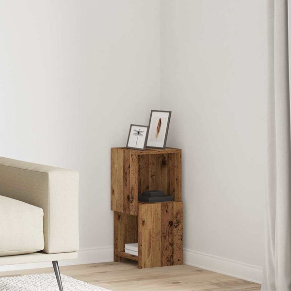 Eckschrank Altholz 25,5x25x55cm