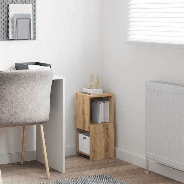 vidaXL Meuble d'angle chêne artisan 25,5x25x55 cm Bois d'ingénierie