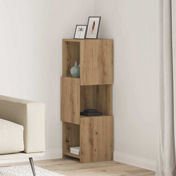 vidaXL Meuble d'angle chêne artisan 30,5x30x95 cm Bois d'ingénierie