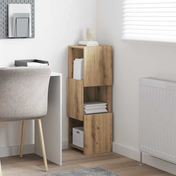 vidaXL Meuble d'angle chêne artisan 30,5x30x95 cm Bois d'ingénierie