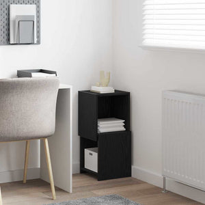 Eckschrank Schwarz Eichenoptik 65cm