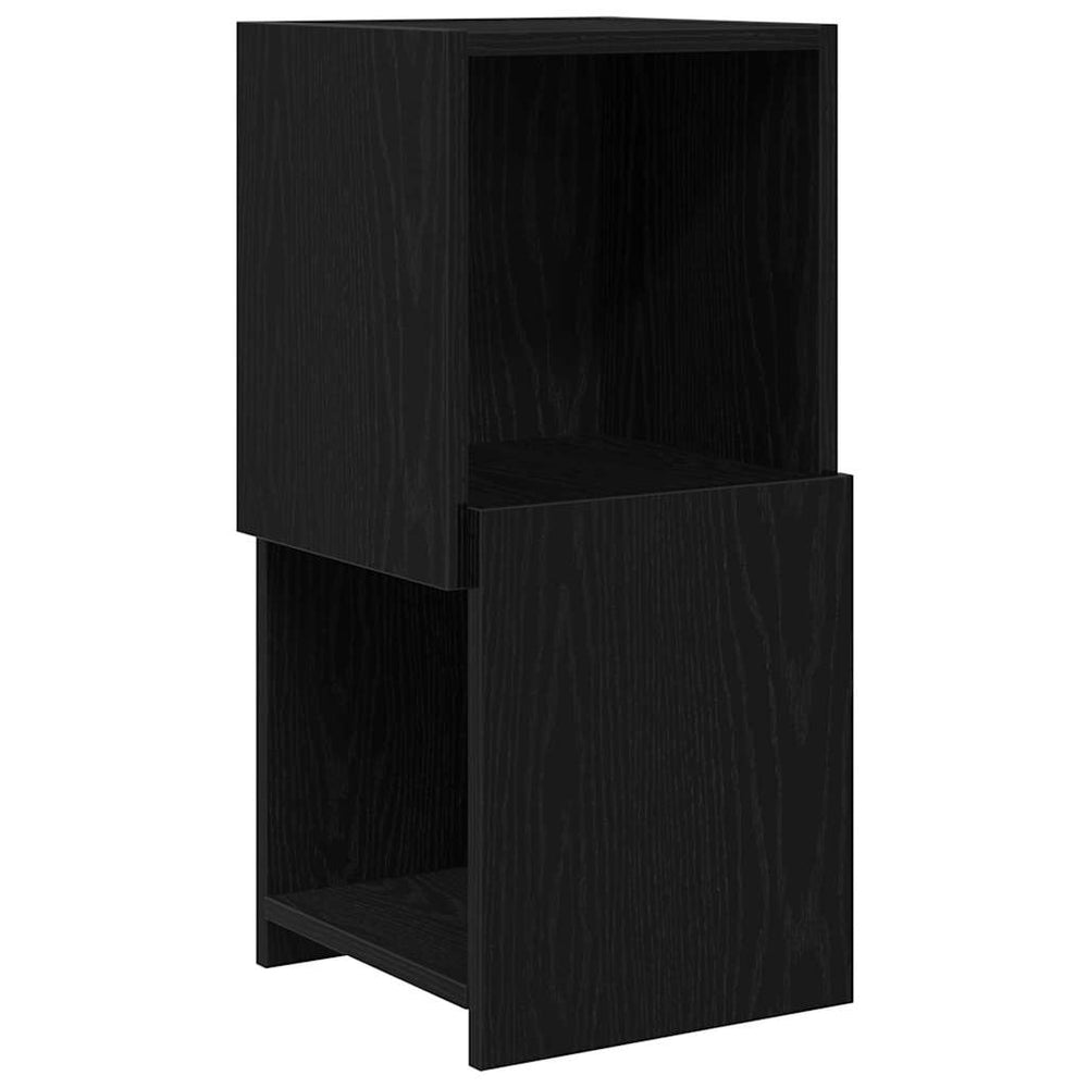 Eckschrank Schwarz Eichenoptik 65cm