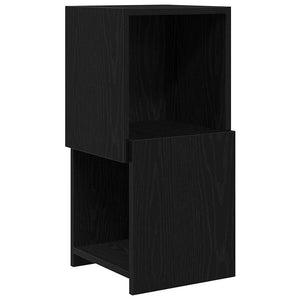 Eckschrank Schwarz Eichenoptik 65cm