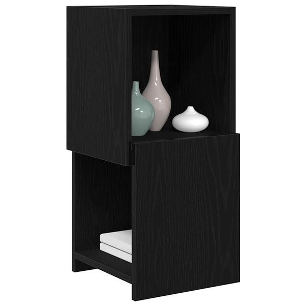 Eckschrank Schwarz Eichenoptik 65cm