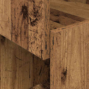 vidaXL Armoire d'angle bois de récupération 30,5x30x65 cm Bois d'ingénierie