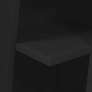 Schwarzer Eckschrank 27,5x27x102cm
