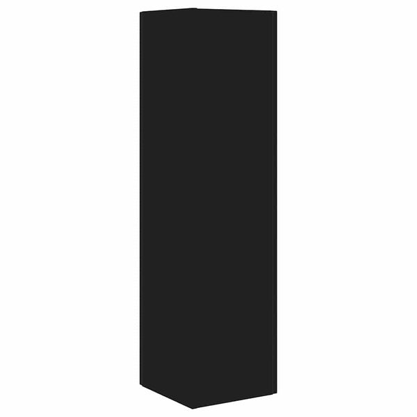 Schwarzer Eckschrank 27,5x27x102cm