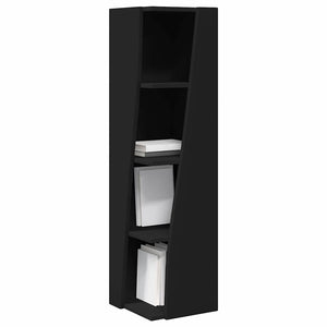 Schwarzer Eckschrank 27,5x27x102cm