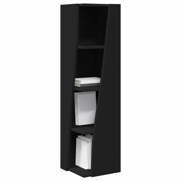 Schwarzer Eckschrank 27,5x27x102cm
