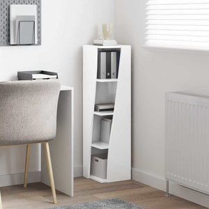 Eckschrank Hochglanz Weiß 102cm