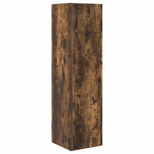 vidaXL Armoire d'angle Chêne fumé 27,5x27x102 cm Bois d'ingénierie