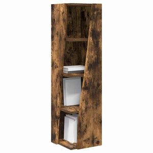 vidaXL Armoire d'angle Chêne fumé 27,5x27x102 cm Bois d'ingénierie
