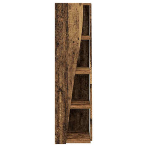 vidaXL Armoire d'angle Chêne fumé 27,5x27x102 cm Bois d'ingénierie