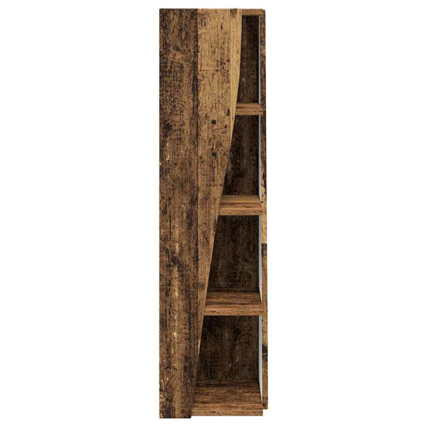vidaXL Armoire d'angle Chêne fumé 27,5x27x102 cm Bois d'ingénierie