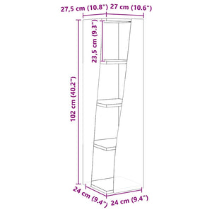 Eckschrank Graues Sonoma 27,5x27x102cm