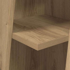 vidaXL Meuble d'angle Chêne Artisan 27,5x27x102cm Bois d'ingénierie