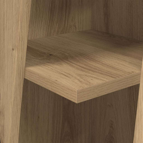vidaXL Meuble d'angle Chêne Artisan 27,5x27x102cm Bois d'ingénierie