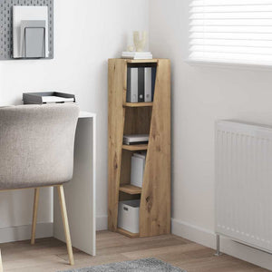 vidaXL Meuble d'angle Chêne Artisan 27,5x27x102cm Bois d'ingénierie