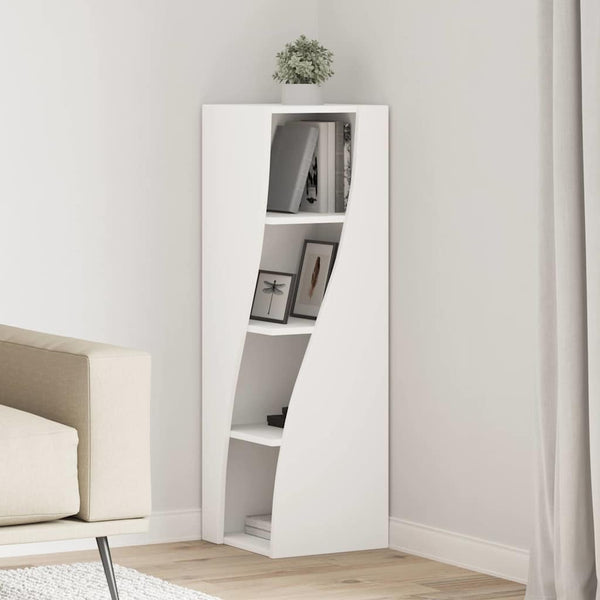 vidaXL Meuble d'angle 32x32x102 cm en bois d'ingénierie