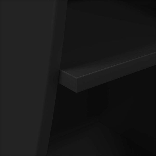 vidaXL Armoire d'angle Noir 32x32x102 cm Bois d'ingénierie