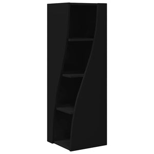 vidaXL Armoire d'angle Noir 32x32x102 cm Bois d'ingénierie