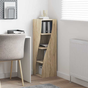 vidaXL Meuble d'angle Chêne Sonoma 32x32x102cm Aggloméré
