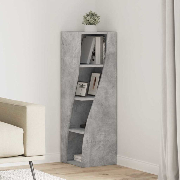 Eckschrank Beton Grau 32x32x102cm