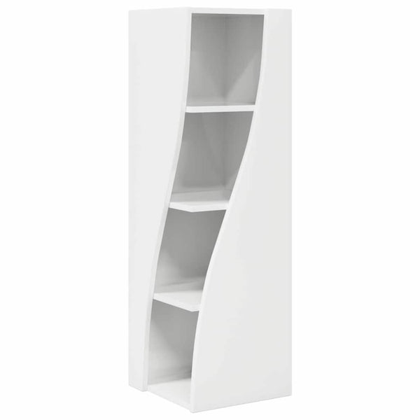 Eckschrank Hochglanz Weiß 32x32x102cm
