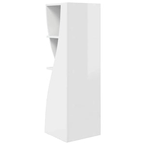 Eckschrank Hochglanz Weiß 32x32x102cm