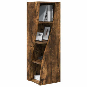 vidaXL Meuble d'angle Chêne fumé 32x32x102 cm Bois d'ingénierie