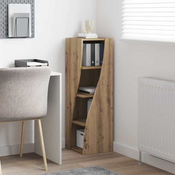 vidaXL Armoire d'angle Chêne Artisan 32x32x102cm Bois d'ingénierie