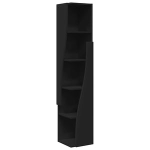 Schwarzer Eckschrank 27,5x27x140cm