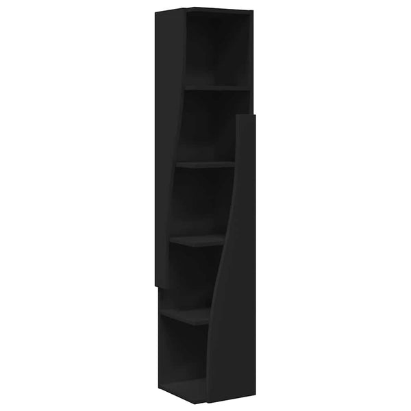 Schwarzer Eckschrank 27,5x27x140cm