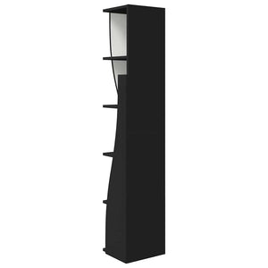 Schwarzer Eckschrank 27,5x27x140cm