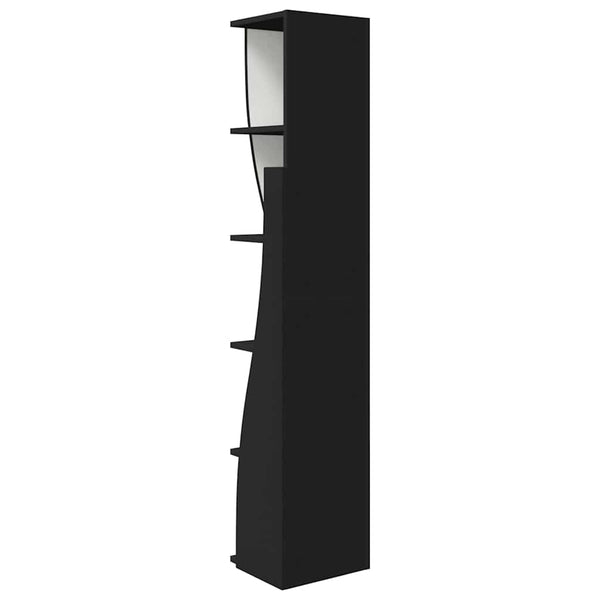 Schwarzer Eckschrank 27,5x27x140cm